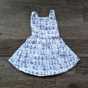 June & January Nautical Anchor Print Dress Size 4T